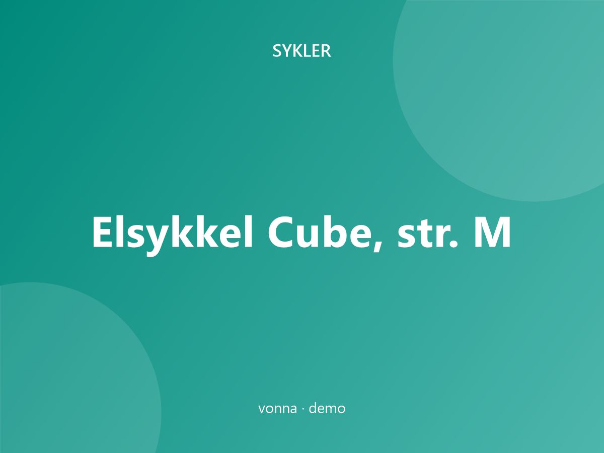 Elsykkel Cube, str. M