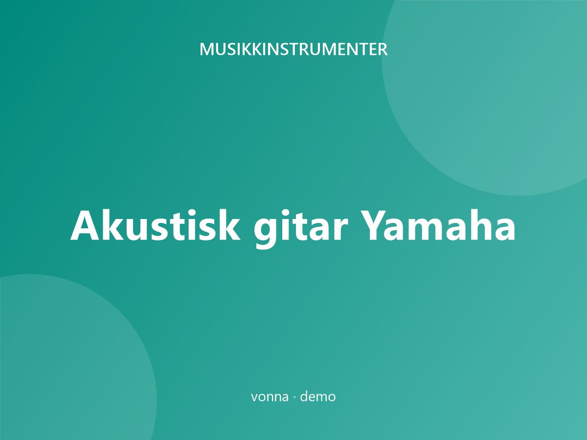 Akustisk gitar Yamaha