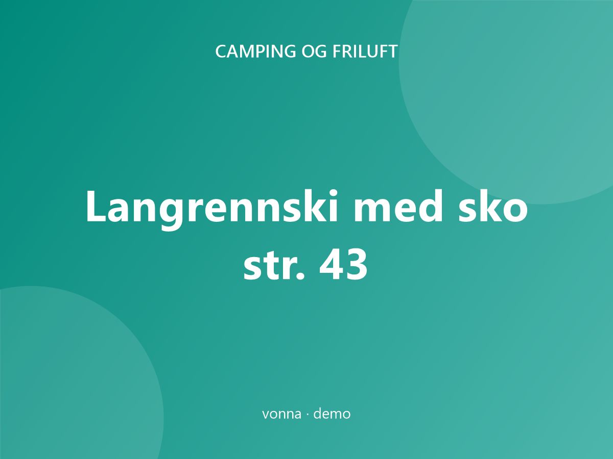 Langrennski med sko str. 43
