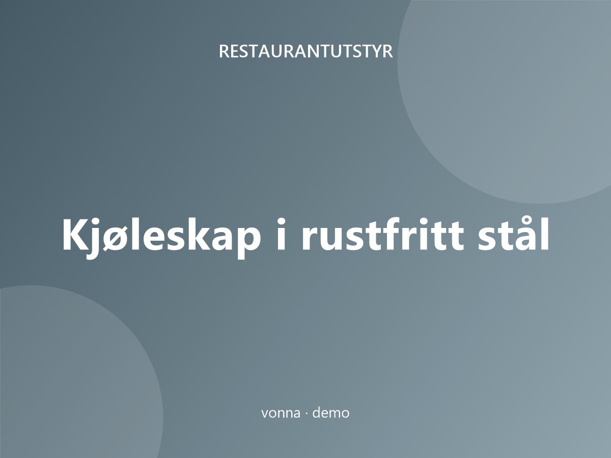 Kjøleskap i rustfritt stål