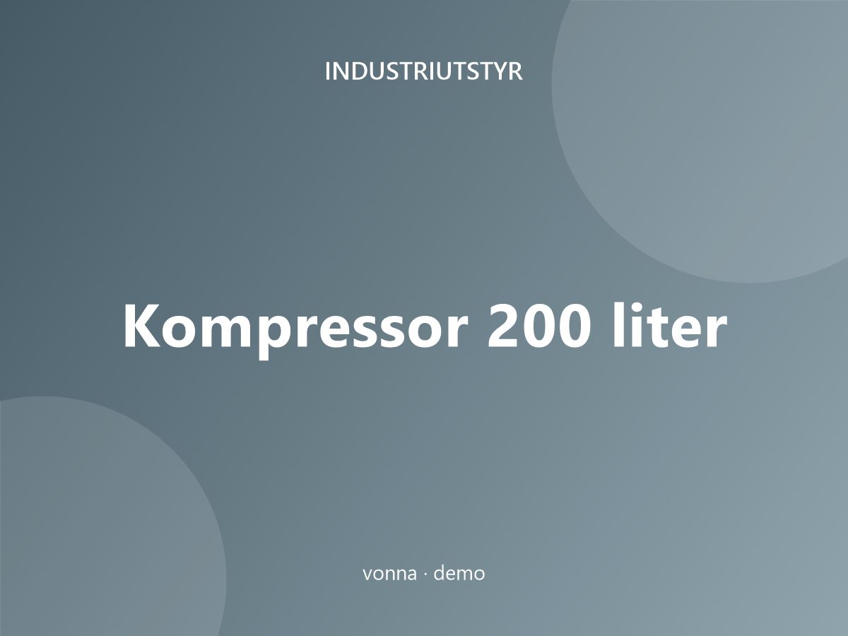 Kompressor 200 liter