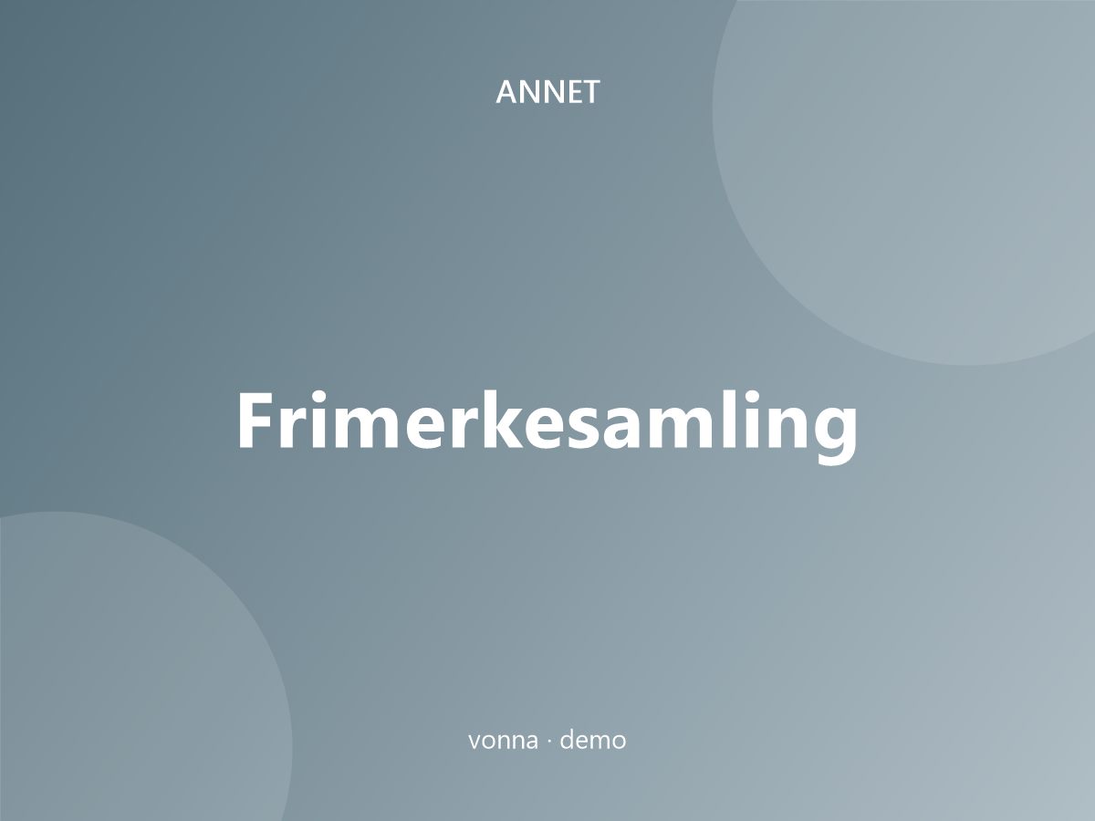 Frimerkesamling