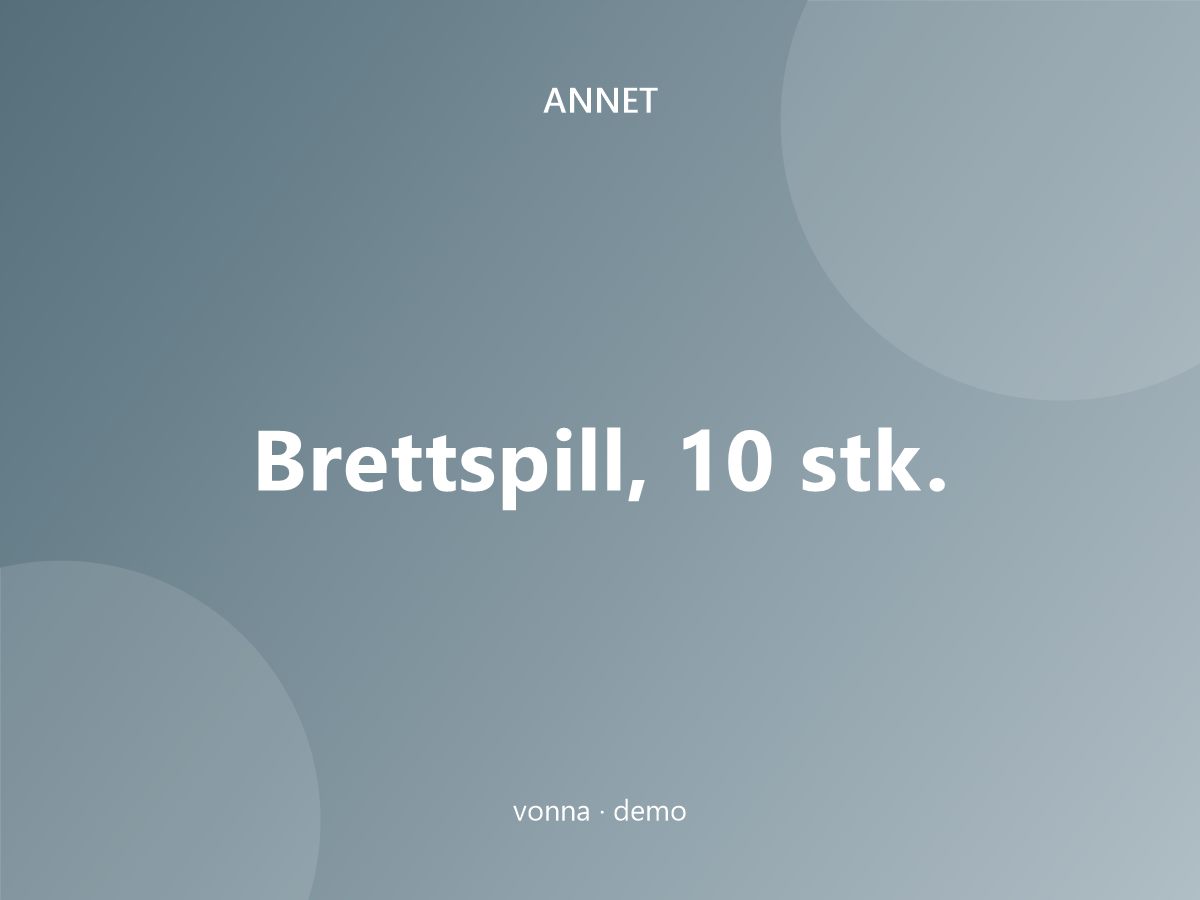Brettspill, 10 stk.