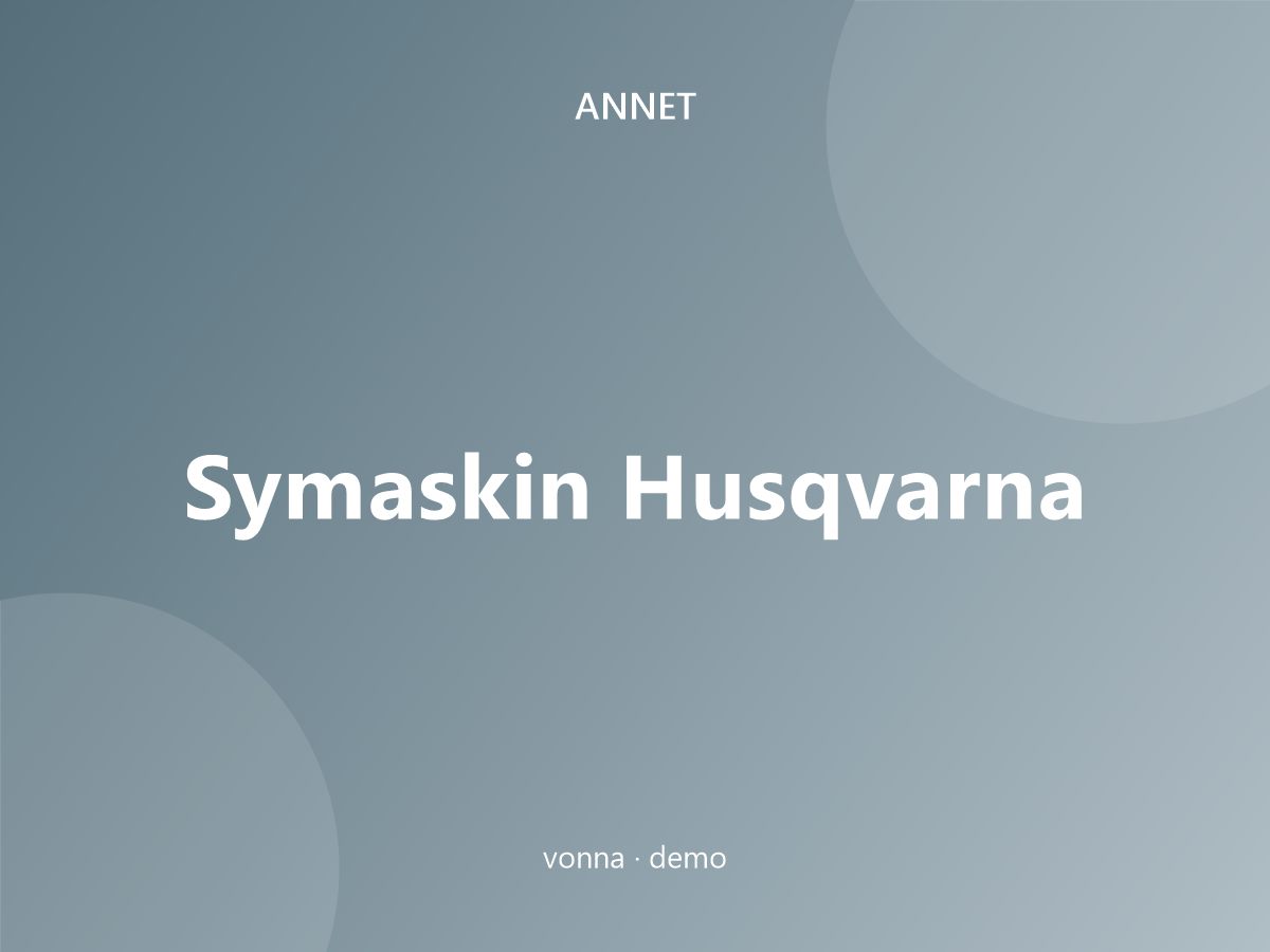Symaskin Husqvarna