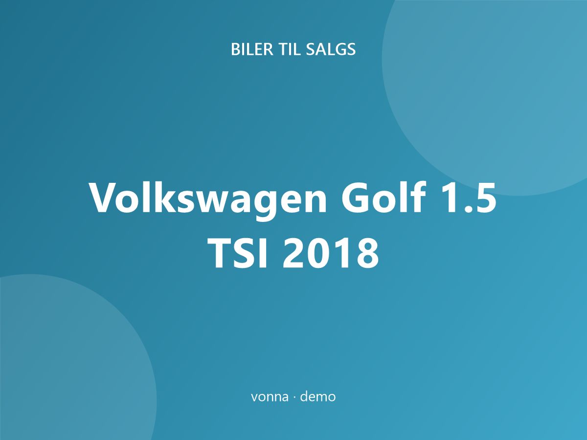 Volkswagen Golf 1.5 TSI 2018