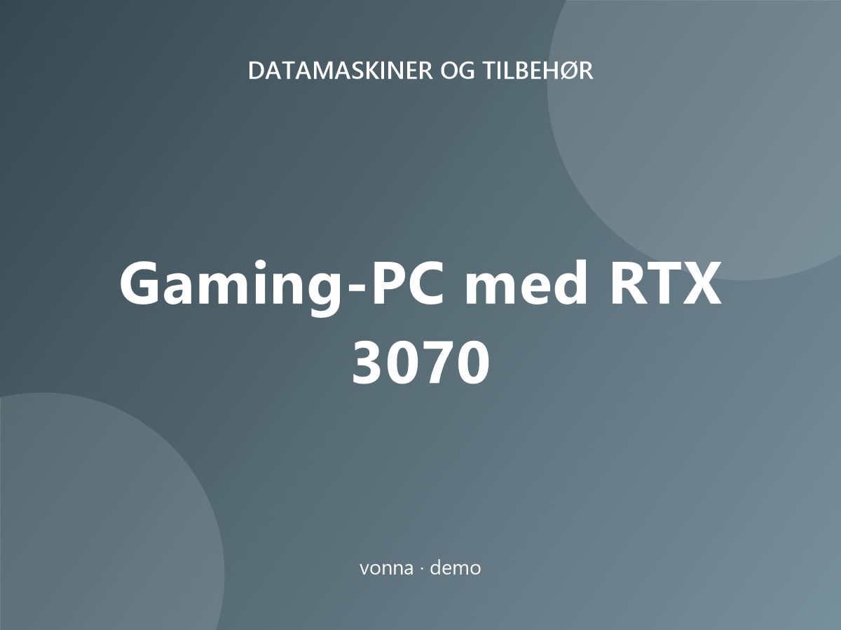 Gaming-PC med RTX 3070