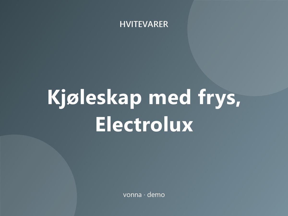 Kjøleskap med frys, Electrolux