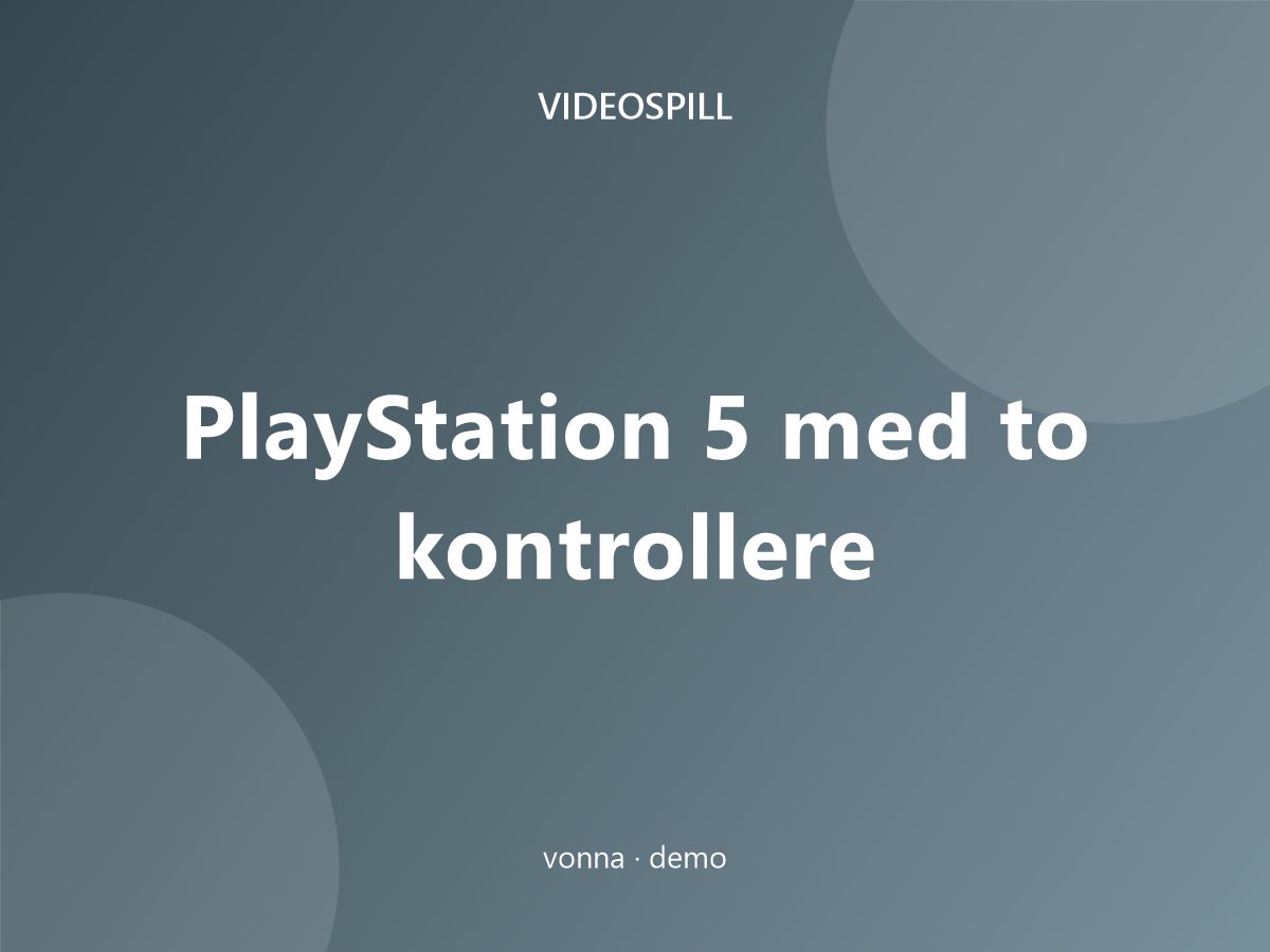 PlayStation 5 med to kontrollere