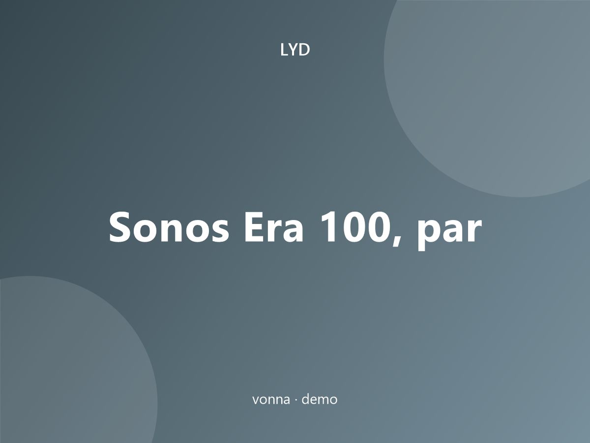 Sonos Era 100, par