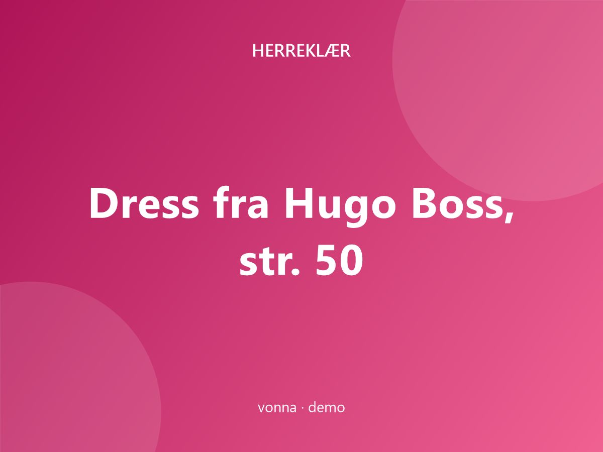 Dress fra Hugo Boss, str. 50