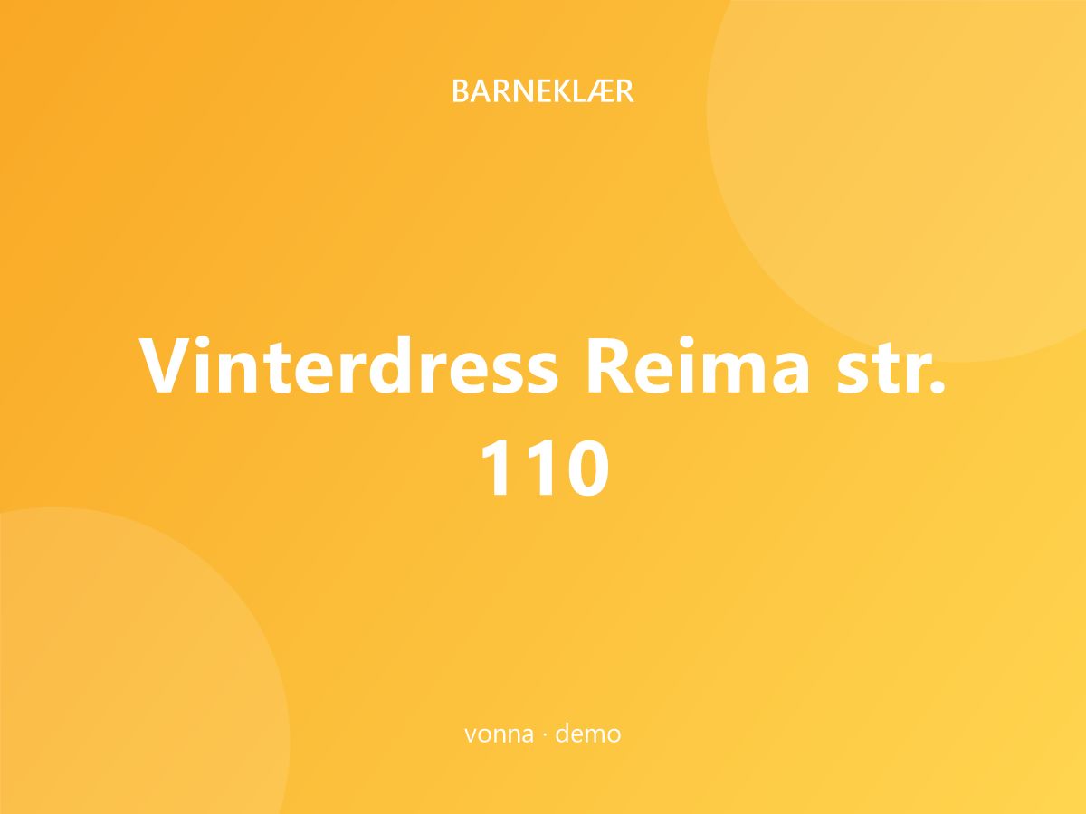 Vinterdress Reima str. 110