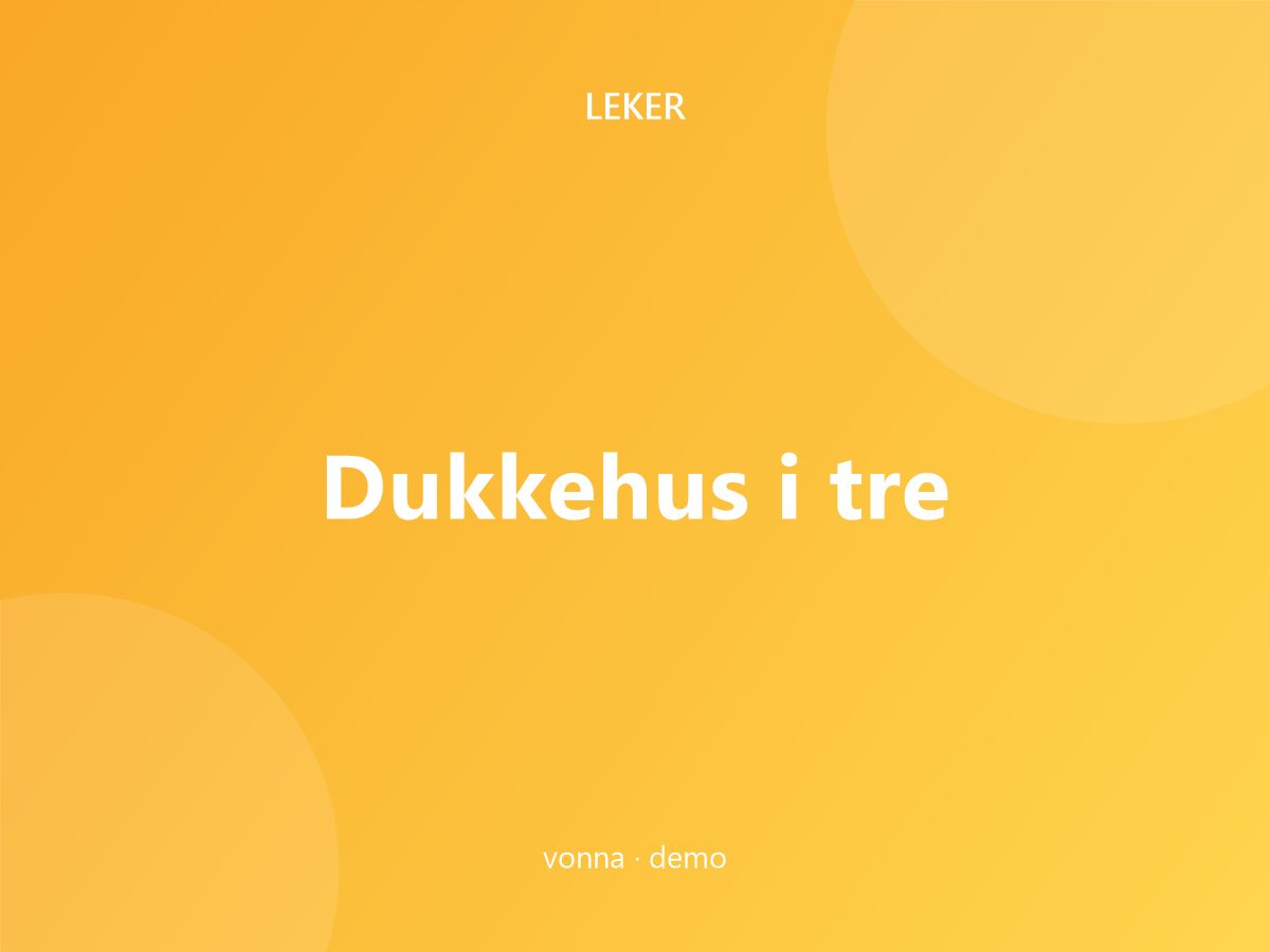 Dukkehus i tre