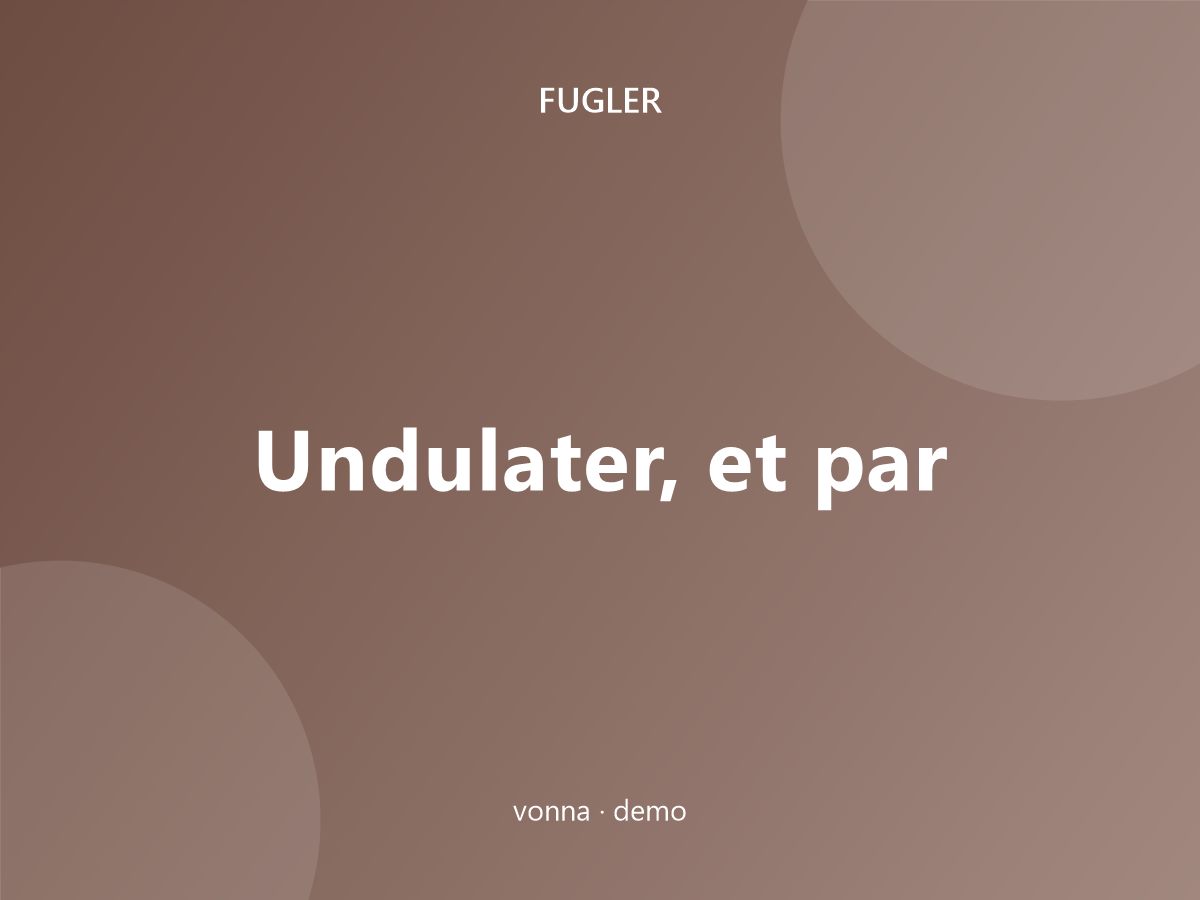 Undulater, et par